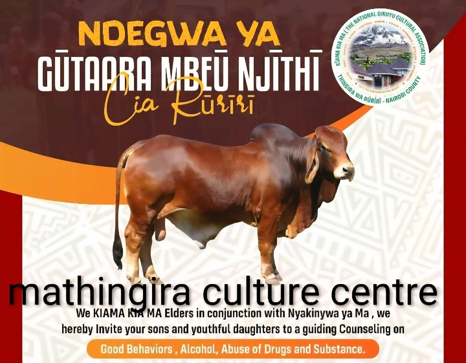 Invited as a Speaker at Ndegwa Ya Gũtaara Mbeũ Njĩthĩ cia Rũrĩrĩ