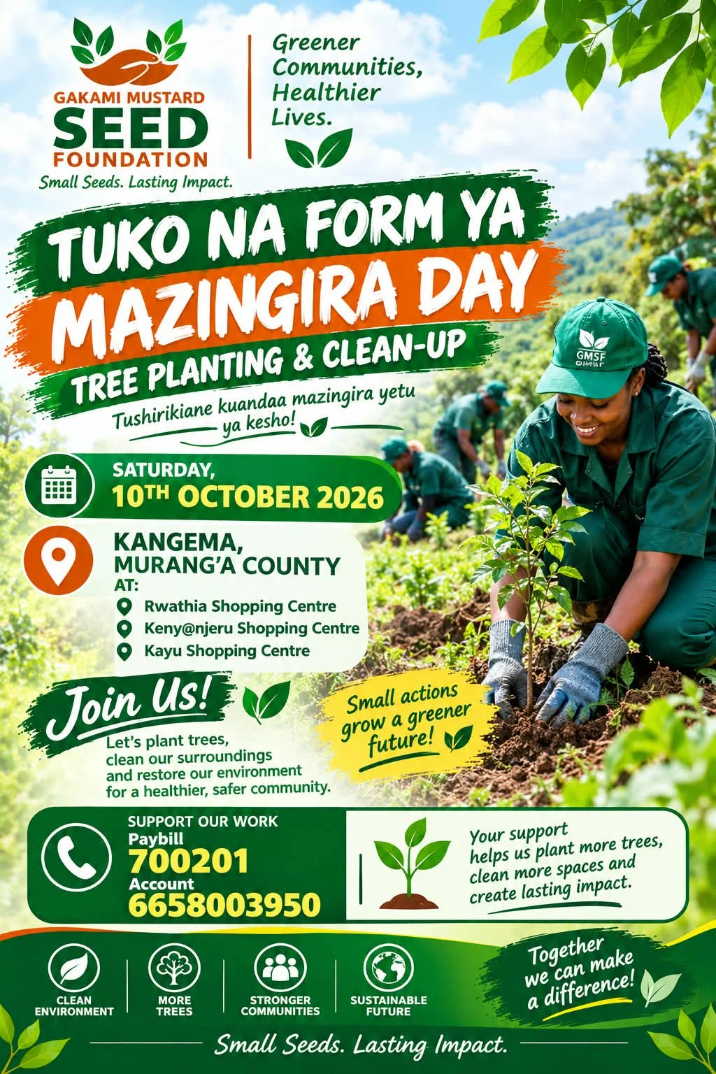 This Saturday, 10th October 2026, Mazingira Day